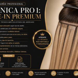 Técnica PRO 1: Tape-In Premium – Curso Profesional
