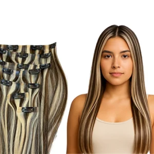 CHOCOLATE BROWN AND ASHY BLONDE MIX