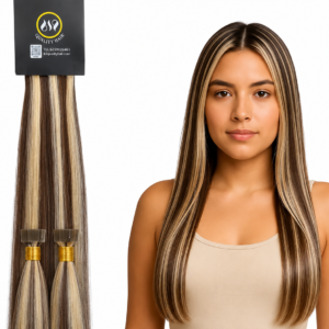 CHOCOLATE BROWN AND ASHY BLONDE MIX